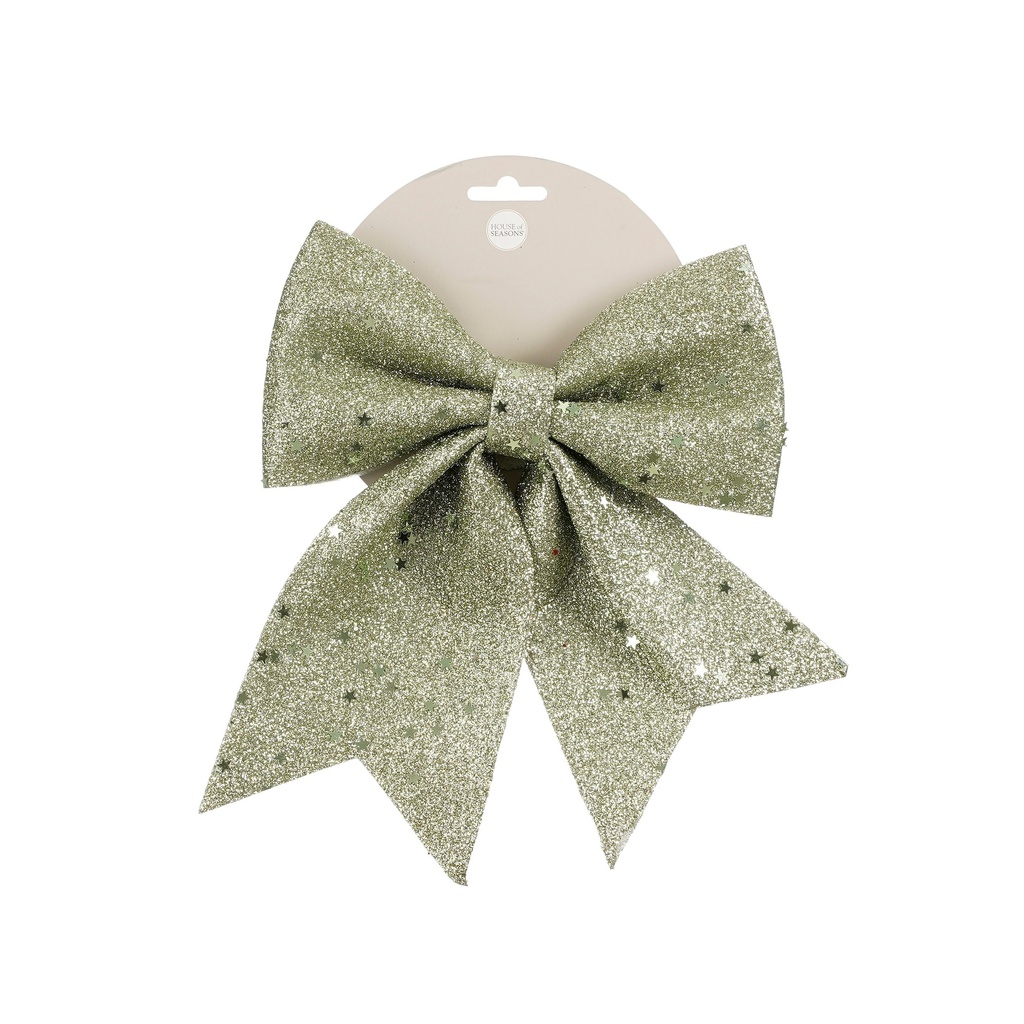 Noeud de noel h:24cm Vert clair