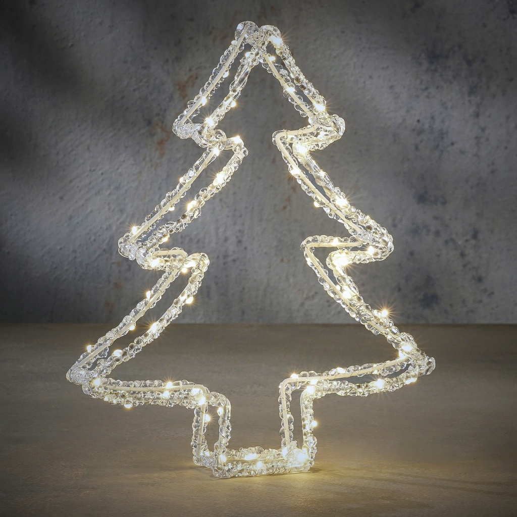 Sapin lumineux 80 led Blanc Chaud