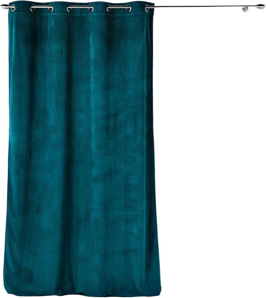 Rideau à oeillets 140x260cm velours cotelé uni CASUAL Gris (copie)