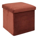 Coffre pouf pliable cotele Scott Terra M4