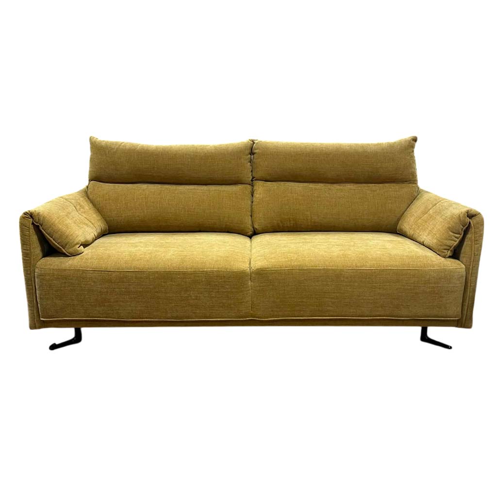 Sofa 3 places Jaune H68xL214xP97cm