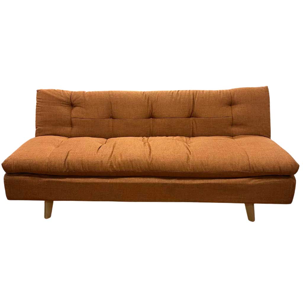 Clic clac 3 places Orange H78xL180xP51cm / couchage H40xL180xP110cm