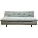 Click clack 3 places Gris H78xL180xP51cm / couchage H40xL180xP110cm