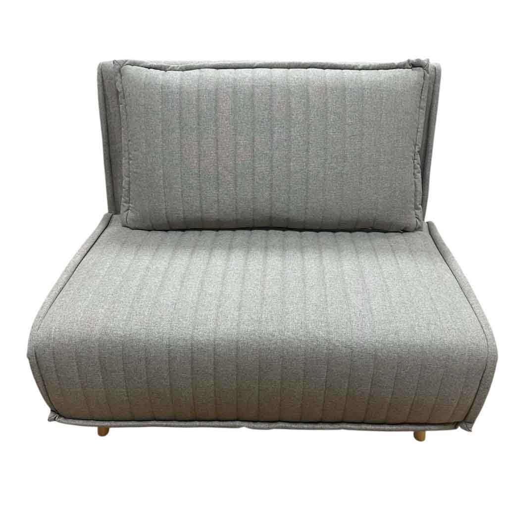 Fauteuil convertible Taupe H83xL100xP78cm / couchage H26xL100xP190cm