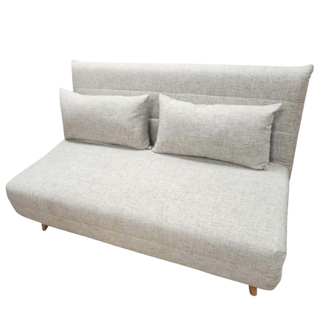Canape convertible Beige H42xL145xP65cm / couchage H24xL145xP190cm