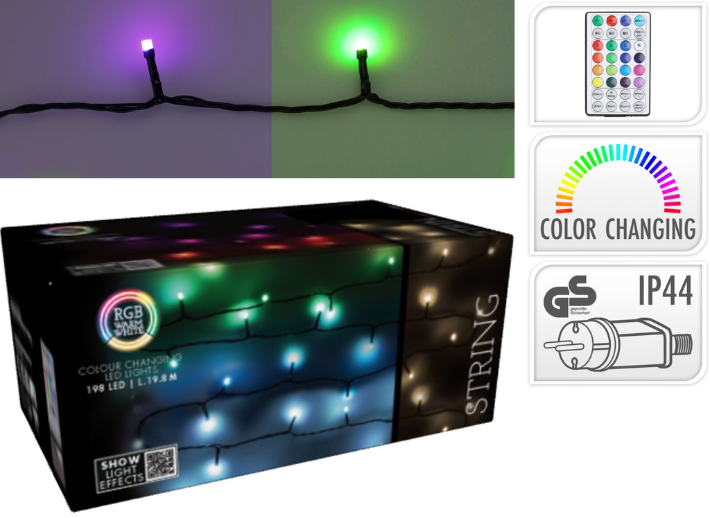 Guirlande lumineux 96 led multicolor 9,6m (copie)