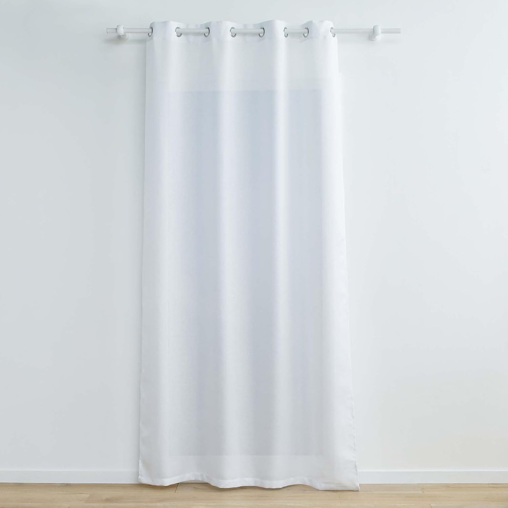 Rideau à oeillets 140x260cm occultant imprime metalisse eclat Taupe (copie)