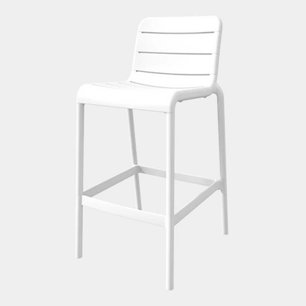 Chaise de comptoir H:65 Blanc  93*54*57