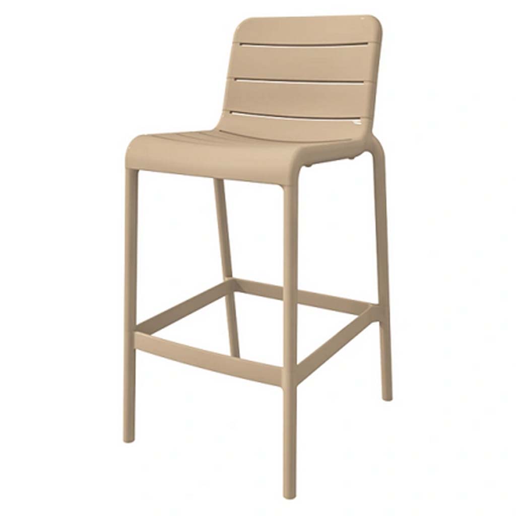 Chaise de comptoir H:65 Taupe  93*54*57