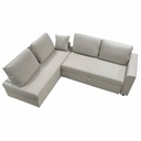 Sofa d'angle réversible ALEX H43xL224xP143cm / couchage H90xL243xP190cm Sand