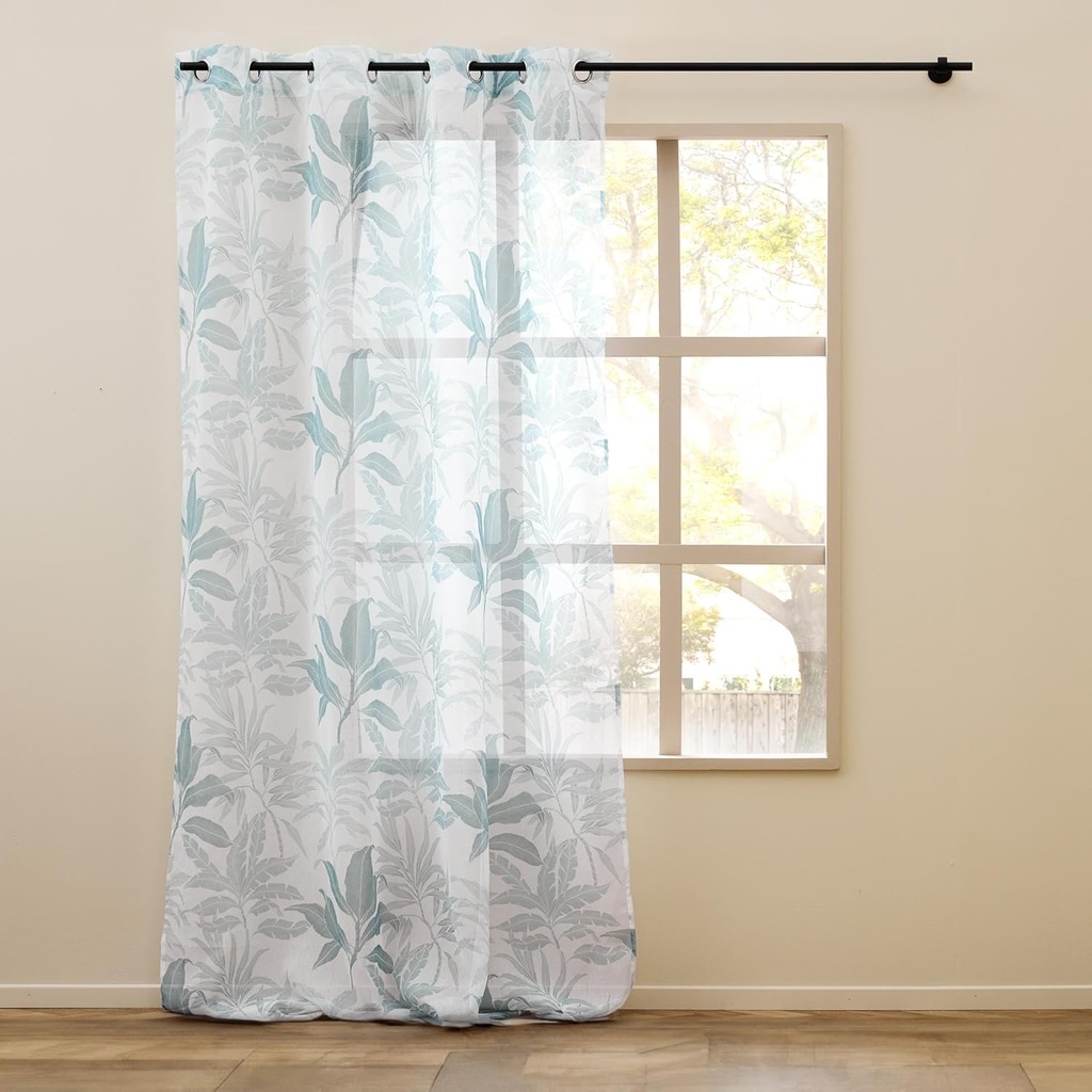 Panneau à oeillets 140x240cm voile sable imprime Hera