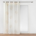 Panneau à oeillets 140x240cm voile sable applique Lotus