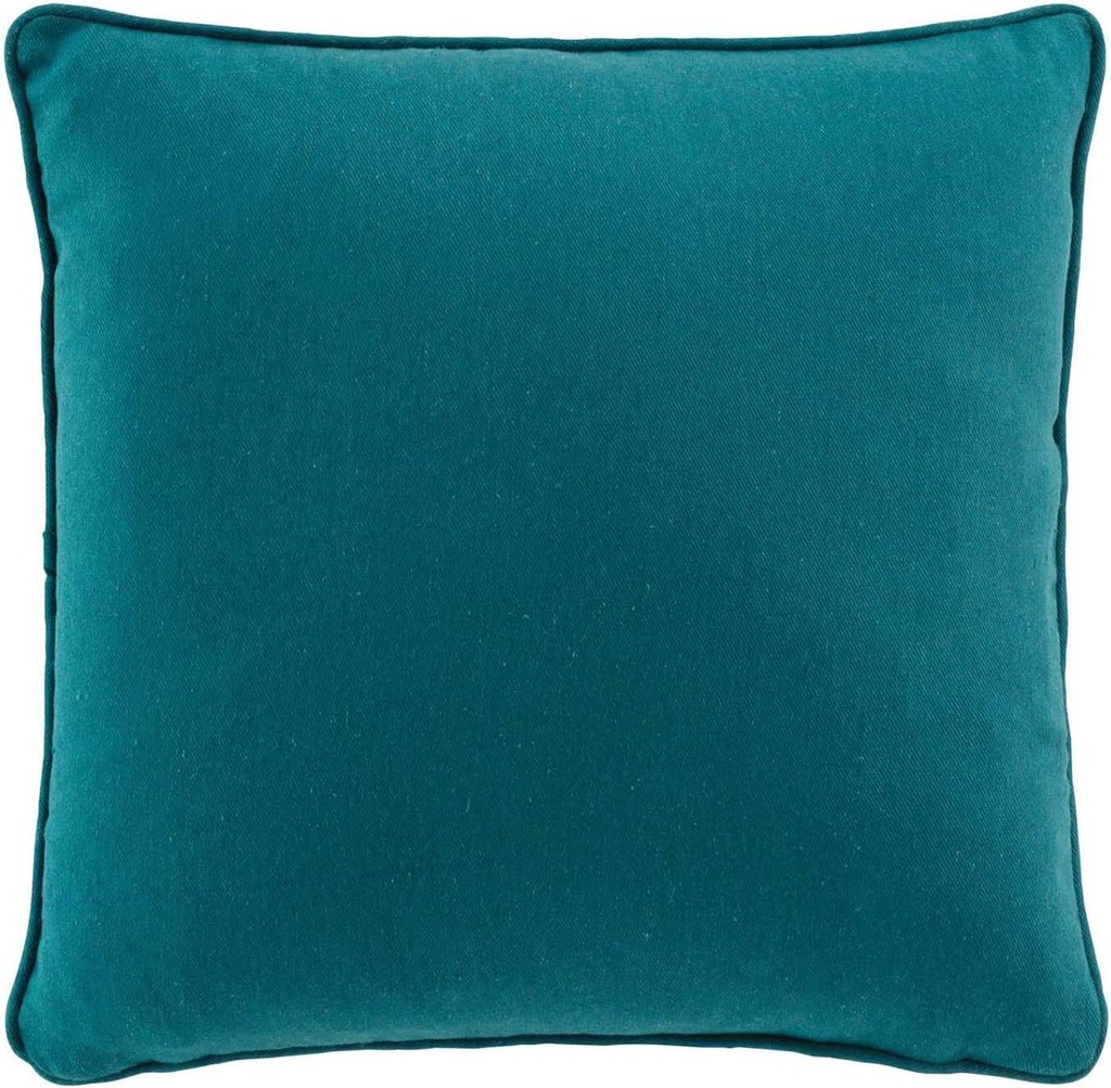 Housse de coussin + encart 40x40cm coton/polyester recycle gris Twily emaurde