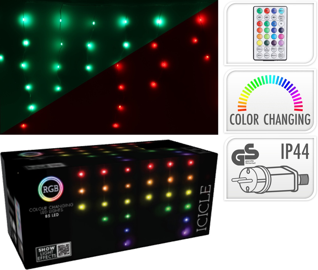 Guirlande lumineux cascade 85 led multicolor 3m (copie)