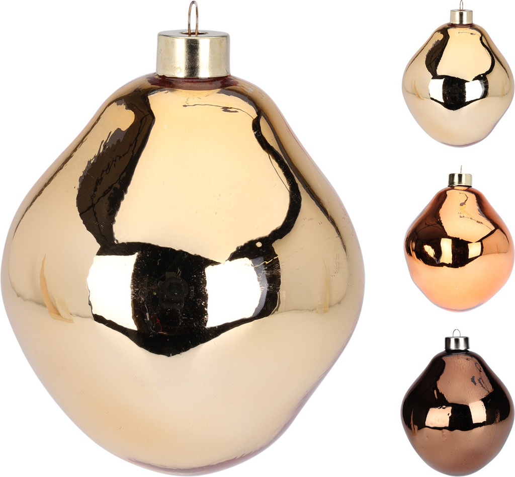 Boule de noel en verre 10cm Noir (copie)