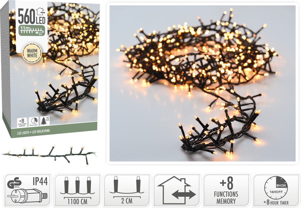 Guirlande lumineux 240led Blanc Chaud (copie)