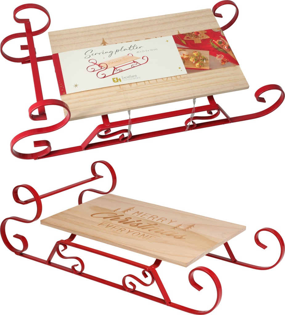 Suspension de noel luge metal