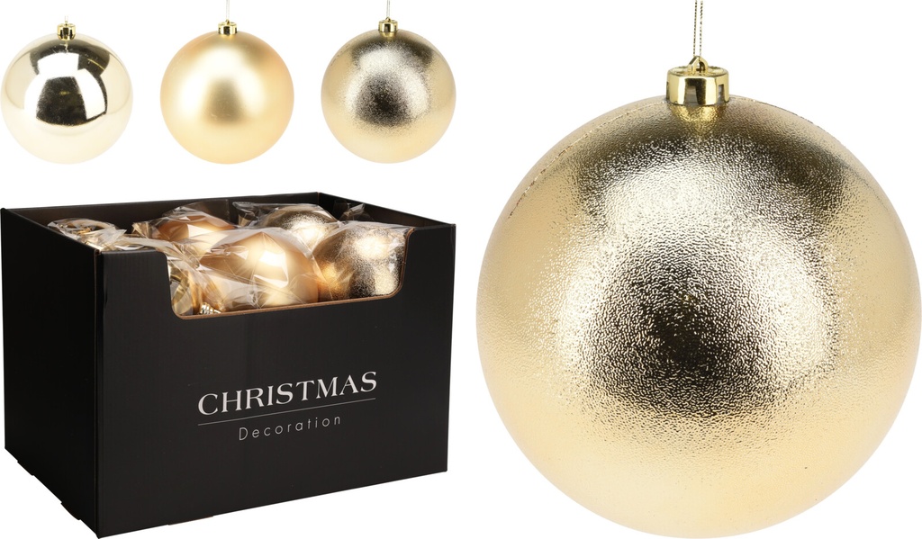 Boule de noel dia:14cm Doré