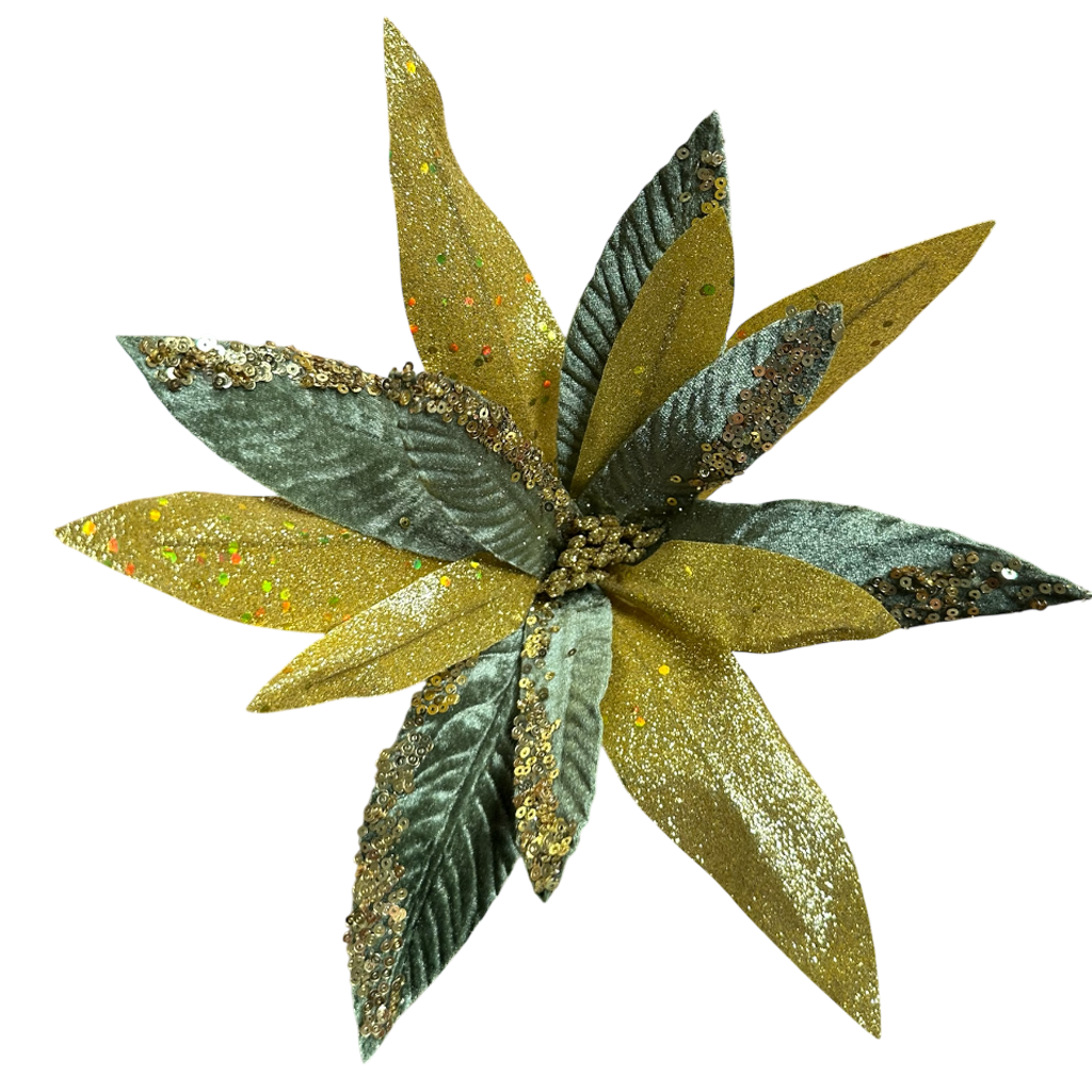 Poinsettia Vert 10pcs