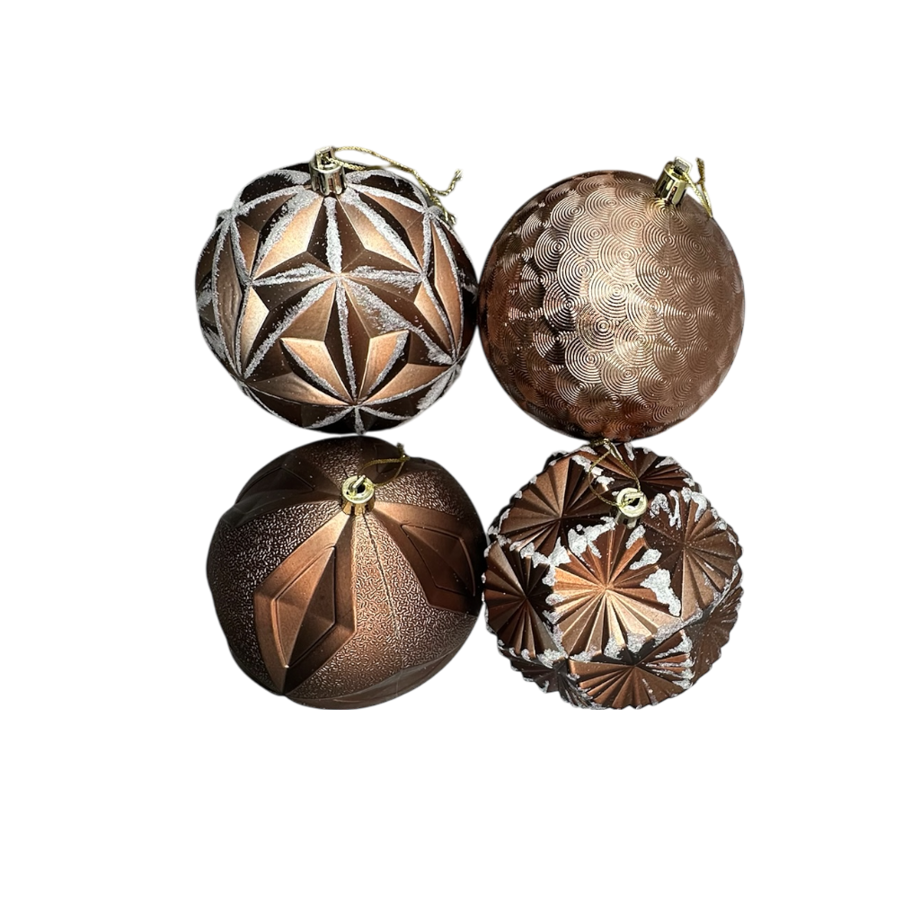 Boule de noel mixte 10cm 24pcs 