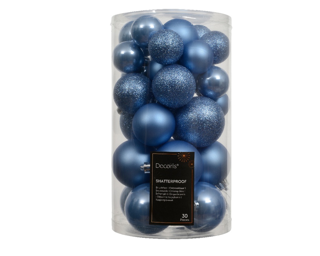 Boule de noel dia:6cm 30pcs Sky Blue