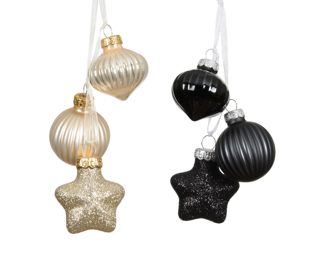 Boule de noel en verre Assortie
