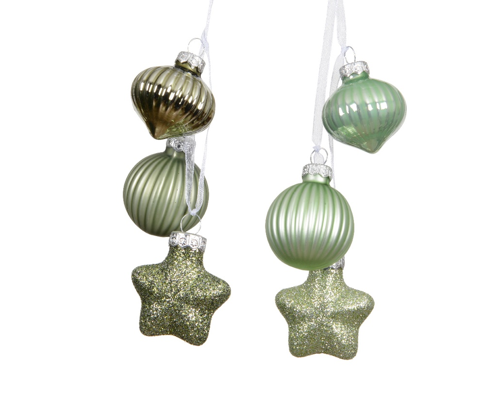 Boule de noel en verre Assortie