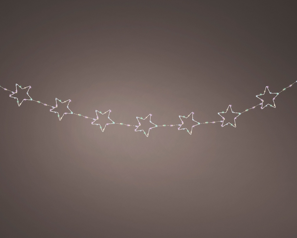 Guirlande lumineux 215*15 Blanc multi pastel