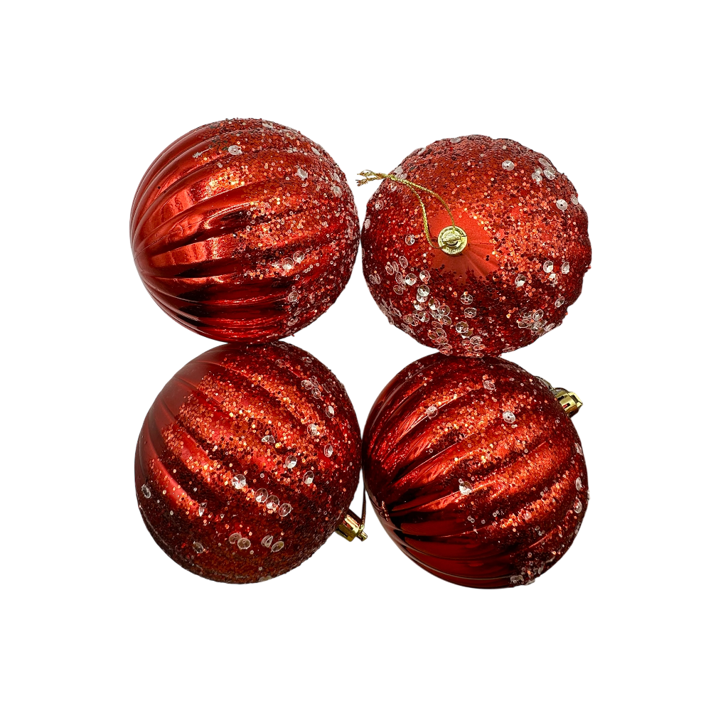 Boule de noel 10cm 6pcs 