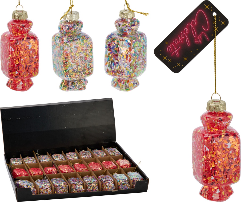 Suspension de noel Bonbon 8cm