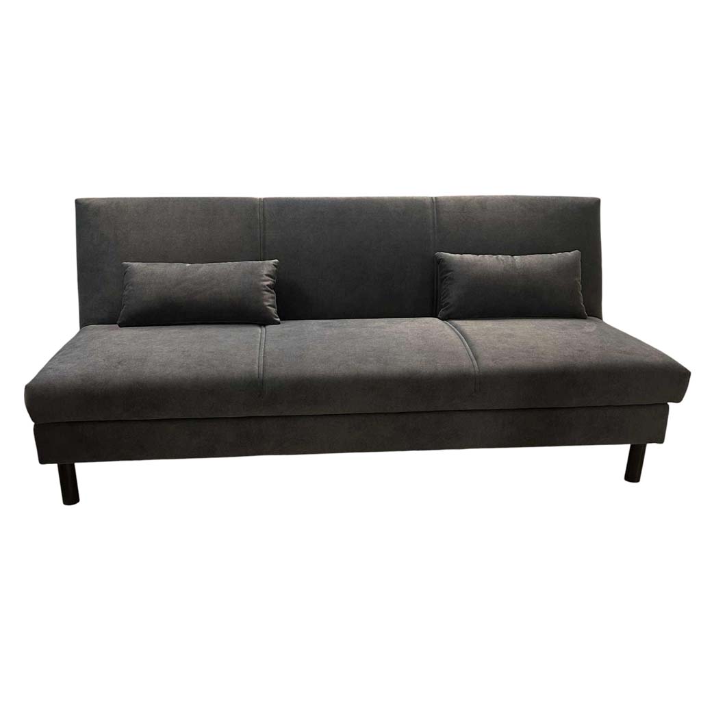 Sofa 3 places convertible ELIOS H83cxL195xP87cm / Couchage H40xL195xP108cm Dark Grey