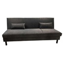 Sofa 3 places convertible ELIOS H83cxL195xP87cm / Couchage H40xL195xP108cm Dark Grey