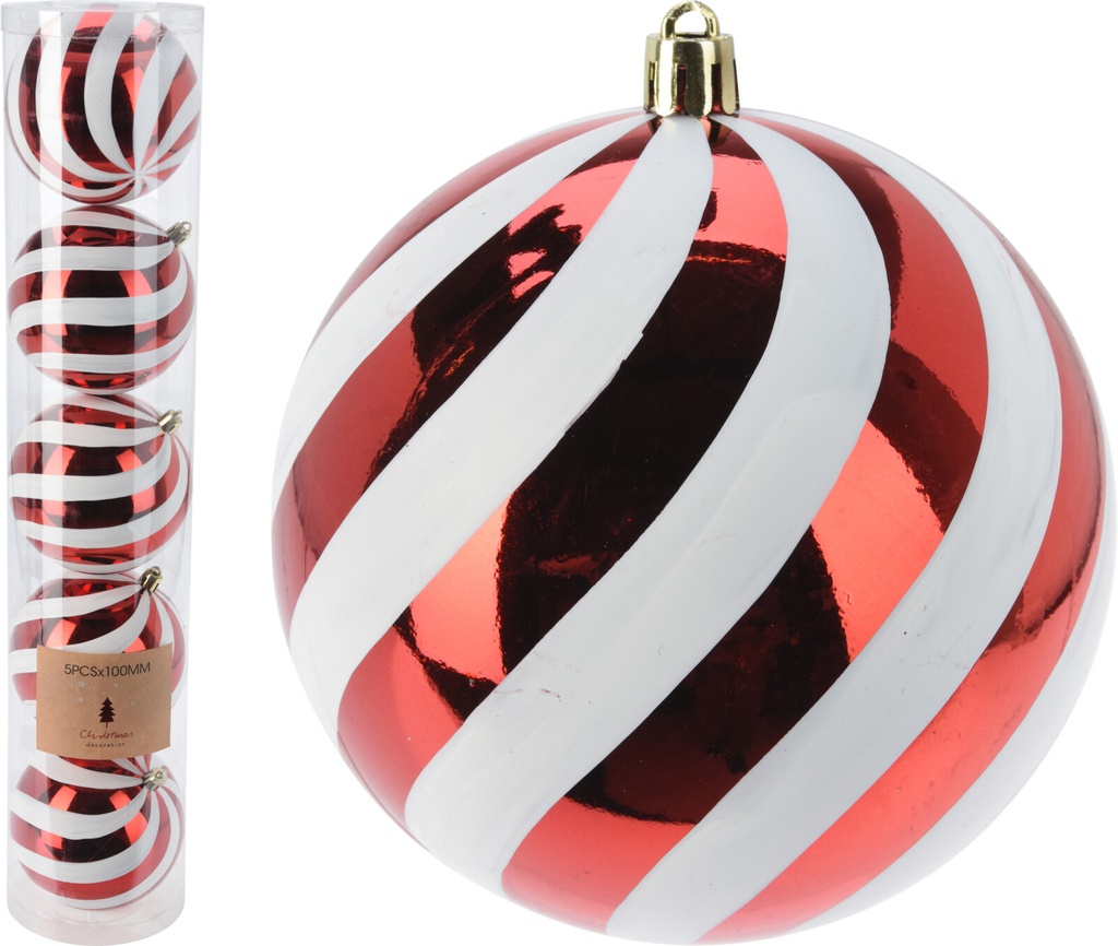 Boule de noel 5pcs 10cm