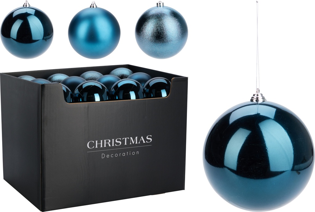 Boule de noel Dia:12cm Bleu nuit