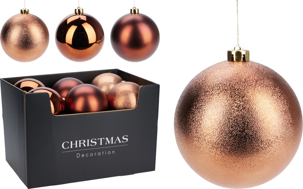 Boule de noel Dia:14cm Cafe
