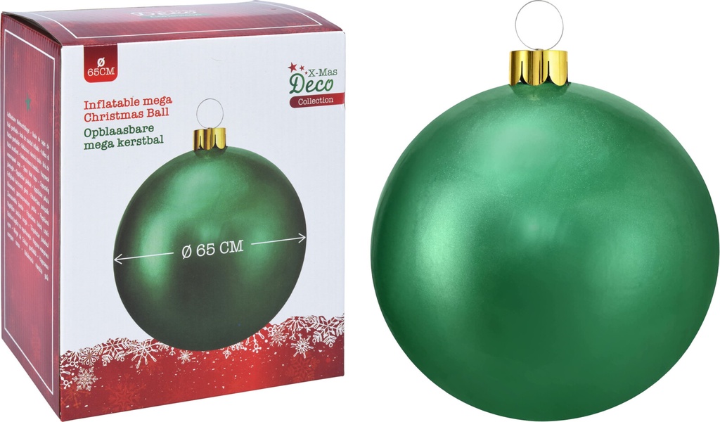 Boule de noel gonflable dia:65cm Vert