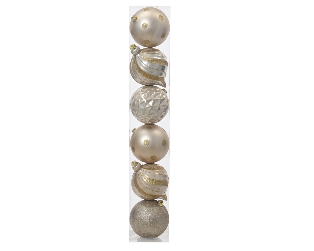 Boule de noel dia:15cm 6pcs Perle