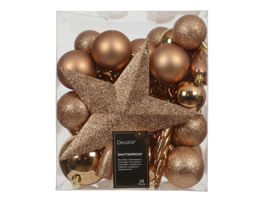 Boule de noel dia:8cm 33pcs Brandy