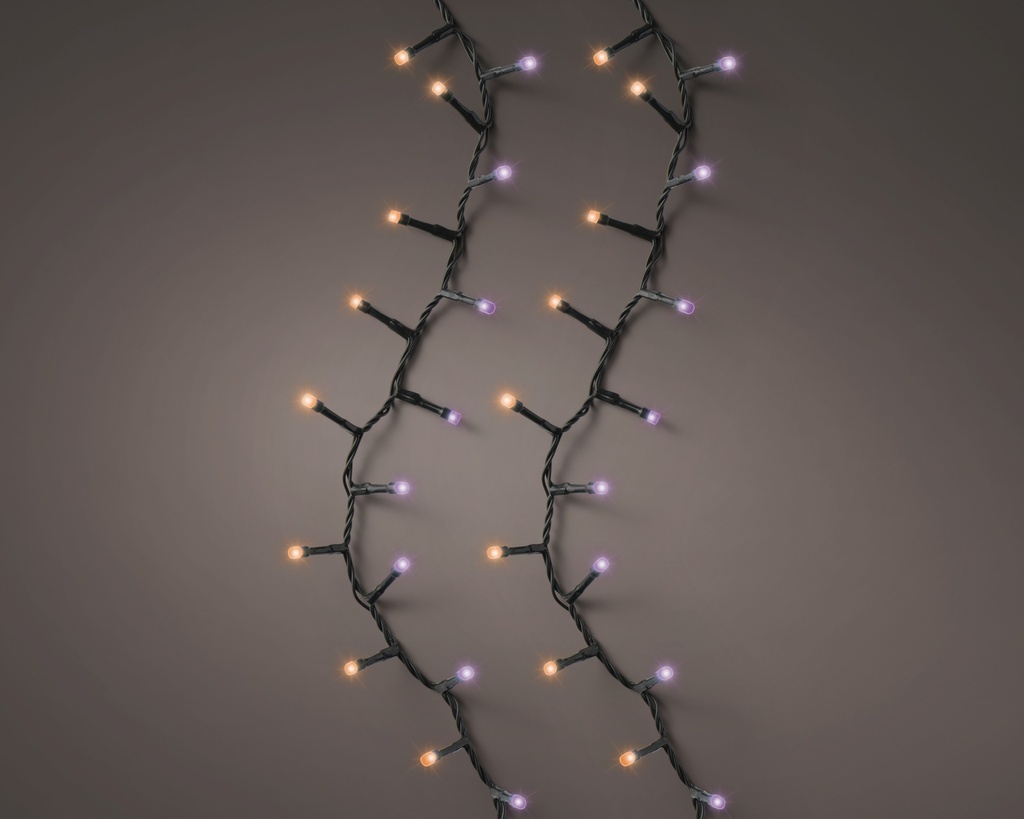 Guirlande lumineux 16m Violet/Orange 