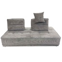 Sofa 3 places 85*210*105 Gris