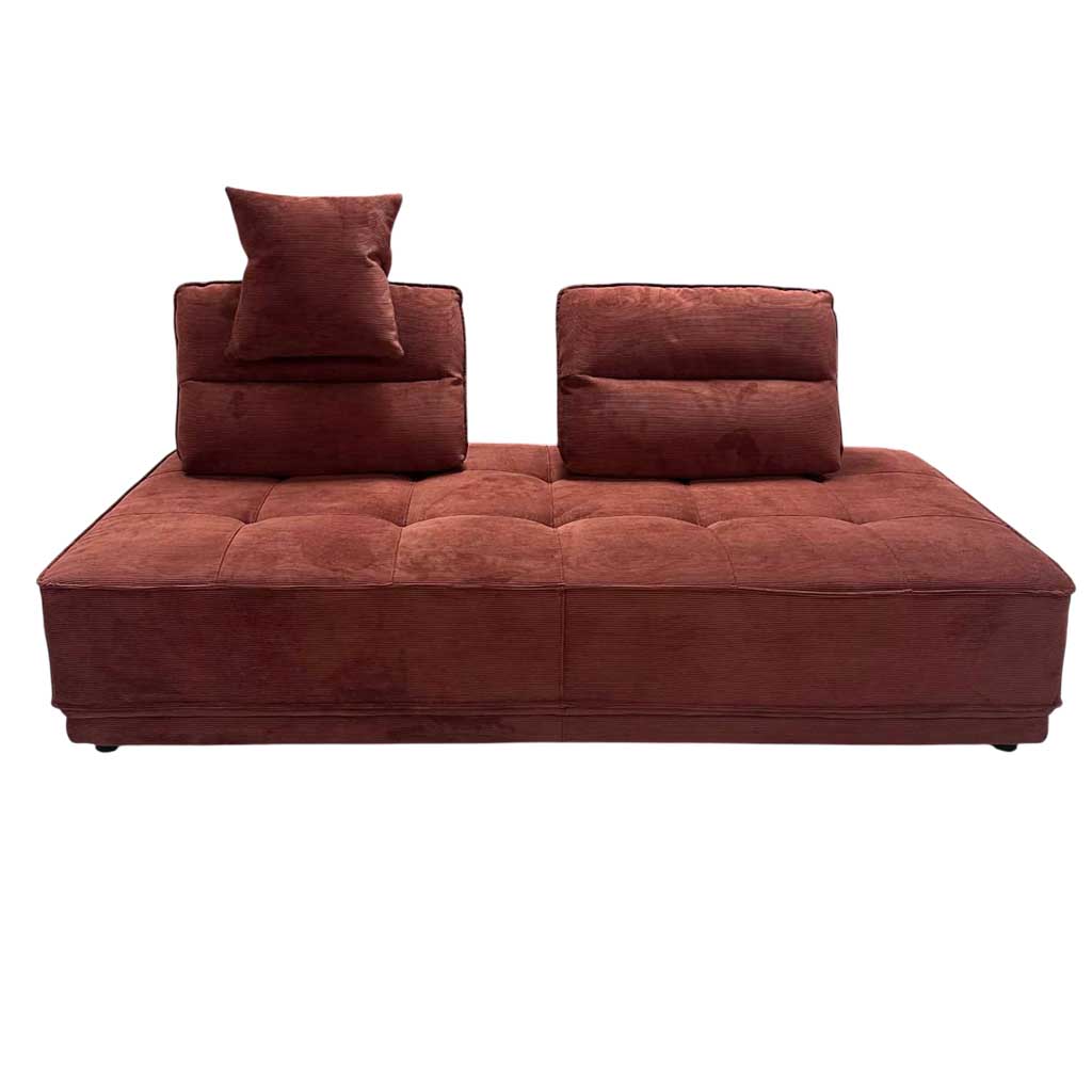 Sofa 3 places 85*210*105 Terracotta