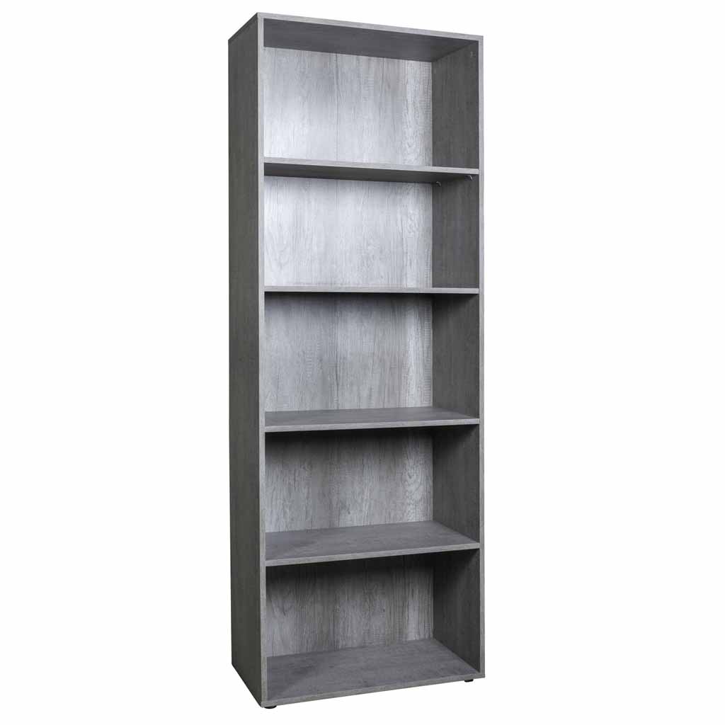 Etagère ESPRESSO 5 étages gris H200xL69xP35cm