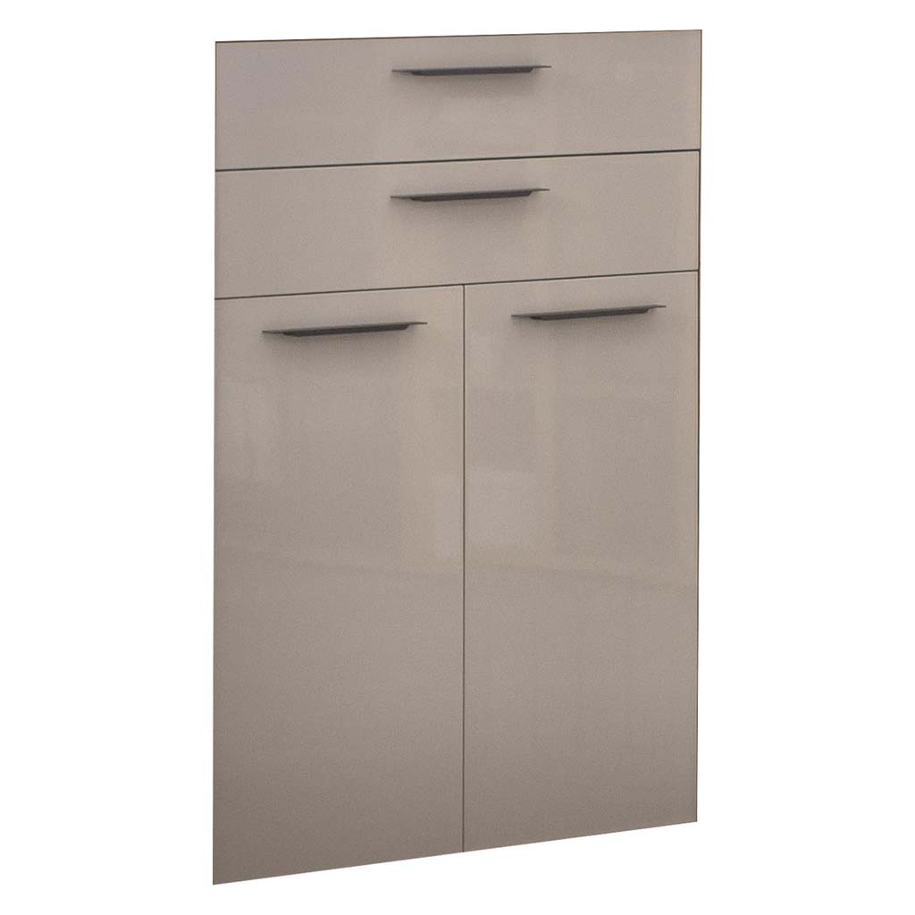 Kit porte + 2 tiroirs Gris Clair