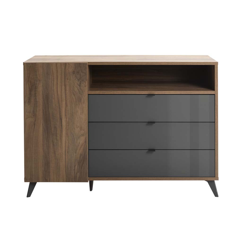Buffet INFINITO 1 porte 3 tiroirs H95xL143xP47cm