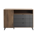 Buffet INFINITO 1 porte 3 tiroirs H95xL143xP47cm