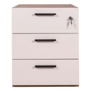 Chevet LAPIS 3 tiroirs avec clé H61xL50xP47cm