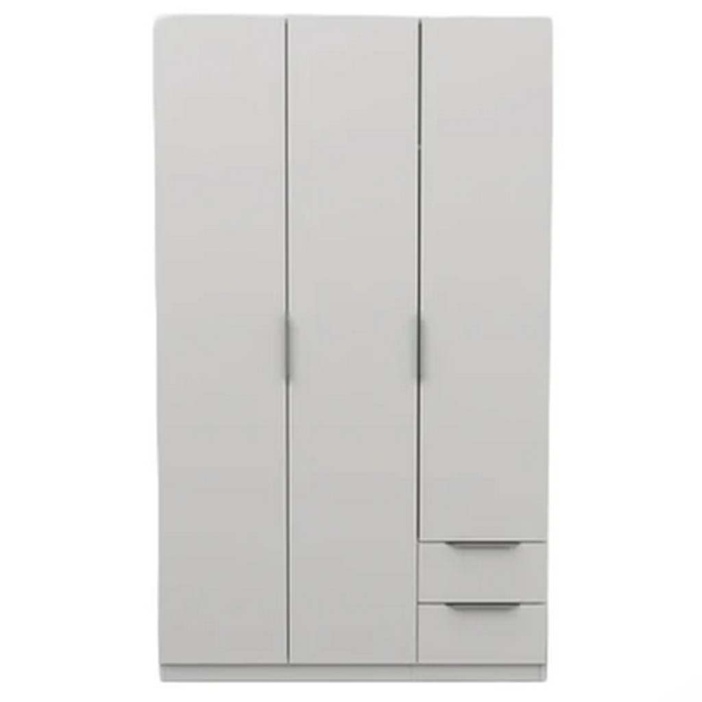 Armoire 3 portes 2 tiroirs H185xL122,6xP52,7cm