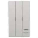 Armoire 3 portes 2 tiroirs H185xL122,6xP52,7cm