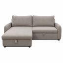 Sofa d'angle réversible CLOUD L239xP49xH90cm/méridienne L165xH50cm couchage 180x200cm Gris