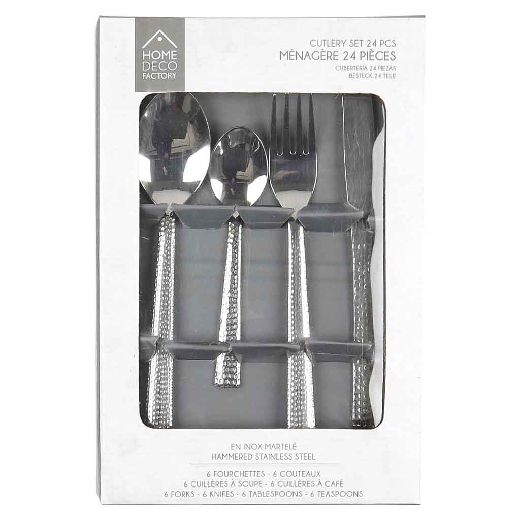Couvert 24pcs Martelee Alyx M8